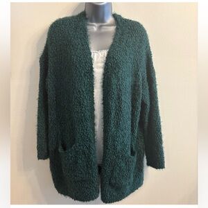 NWOT Forest green eyelash sweater, size M